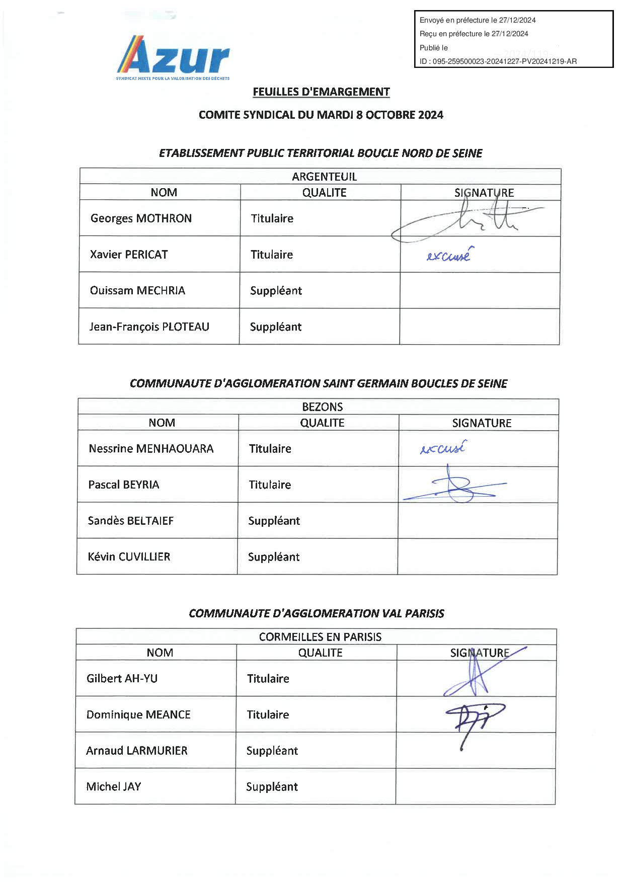 PV comité 08/10/2024