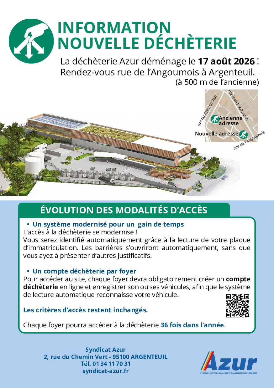 Création de compte déchèterie